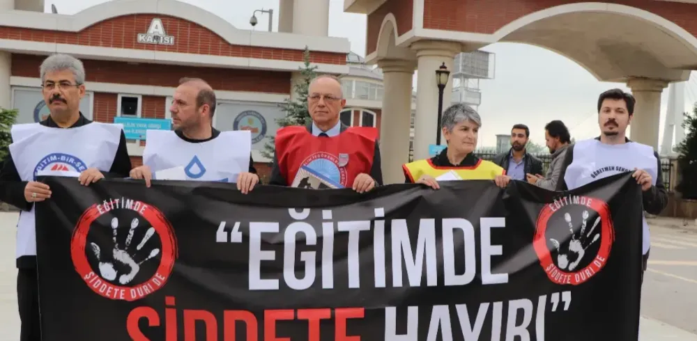 Öğretmenler Kocaeli’de şiddete hayır dedi