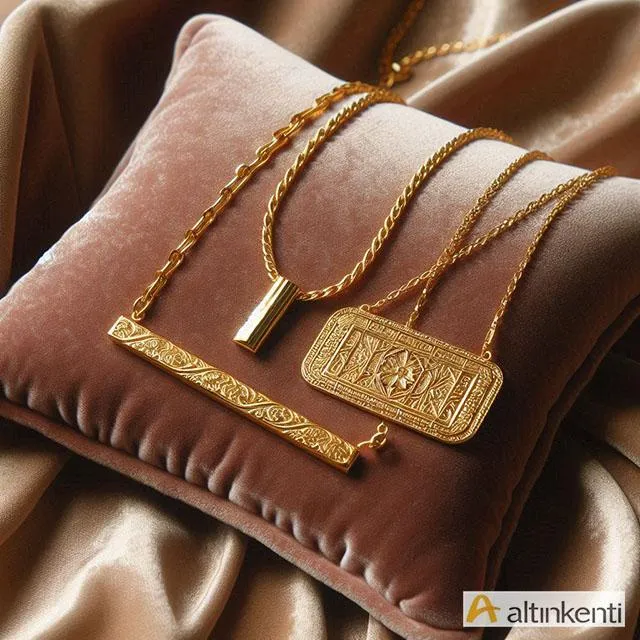 Altın Gücünün Sembolü: Altın Çubuk Kolye ve Altın Plaka Kolye