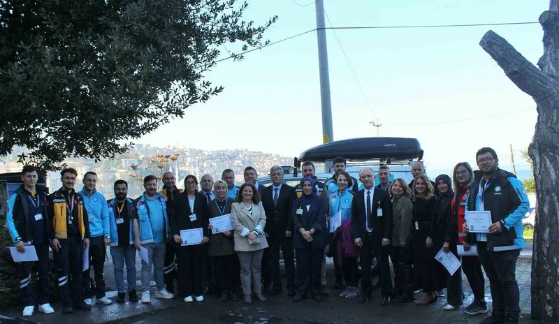 Zonguldak’ta UMKE tatbikatına katılanlara teşekkür belgesi
