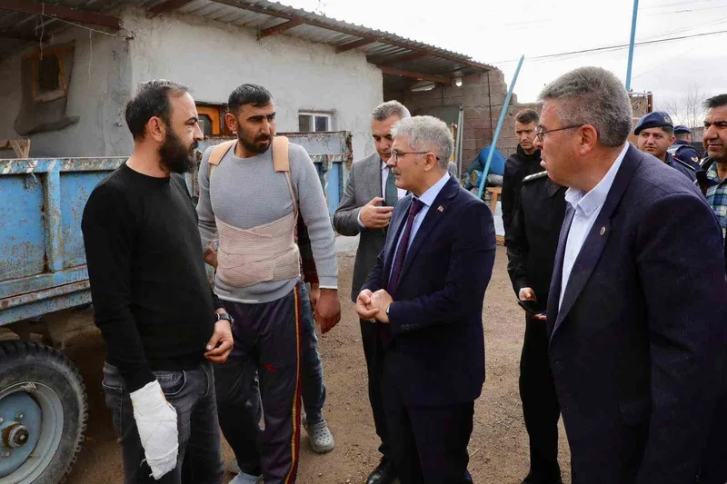 Halı saha kavgasının ardından Vali Çelik Kiledere’ye gitti
