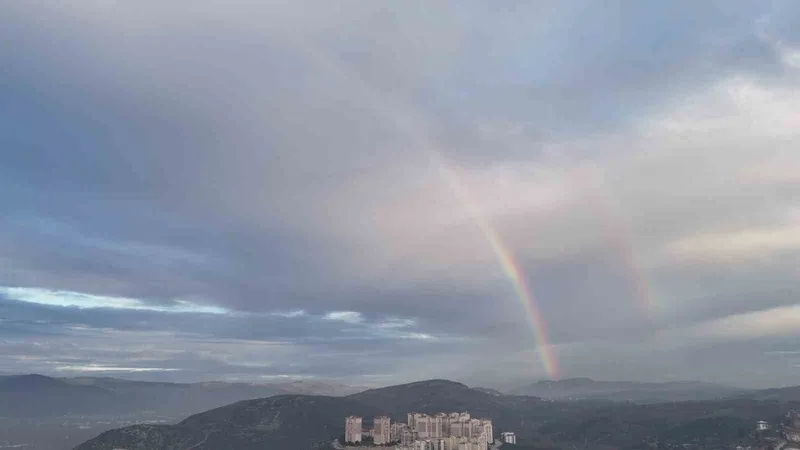 Kestel semalarında gökkuşağı oluştu
