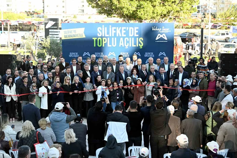 Silifke’de 3 projenin toplu açılışı yapıldı
