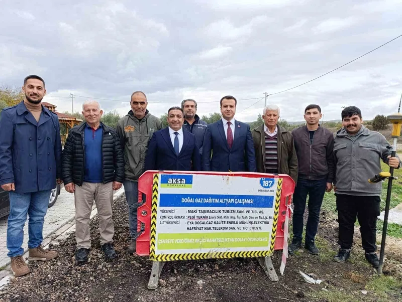 Köprübaşı’nda doğalgaz için ilk kazma vuruldu
