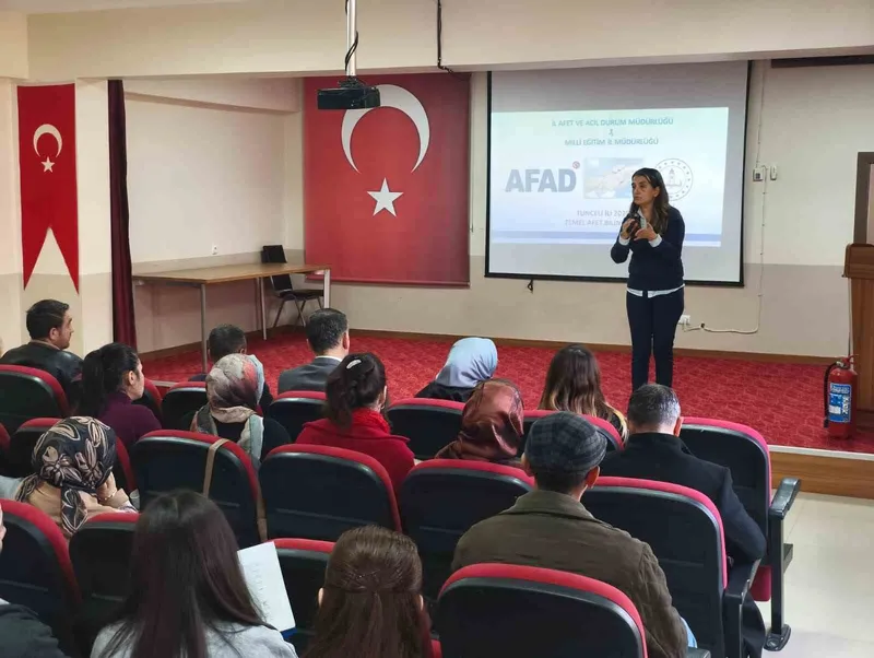 Tunceli’de afetlere karşı bilinç seferberliği
