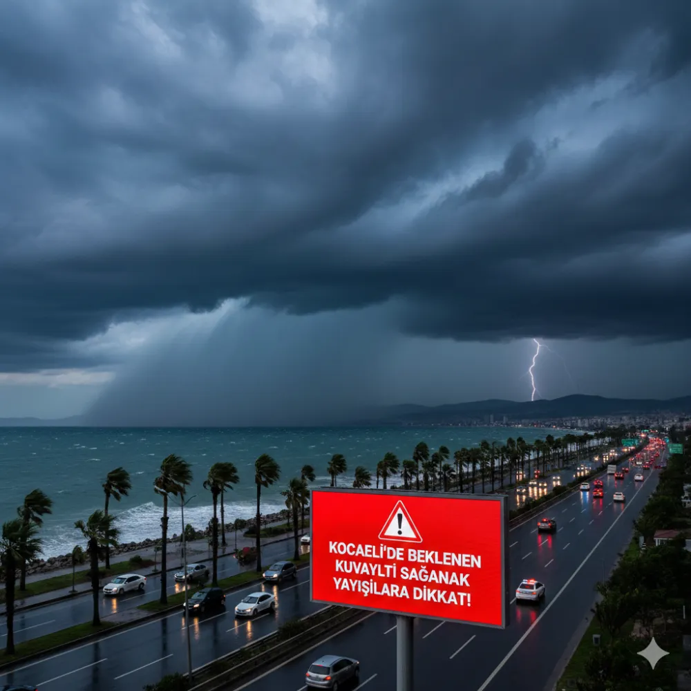 Kocaeli’de Beklenen Kuvvetli Sağanak Yağışlara Dikkat !