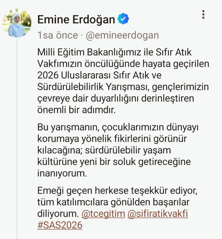 Emine Erdoğan’dan 