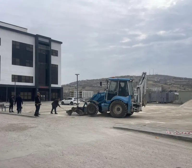 Çermik Devlet Hastanesi otoparkı genişletiliyor
