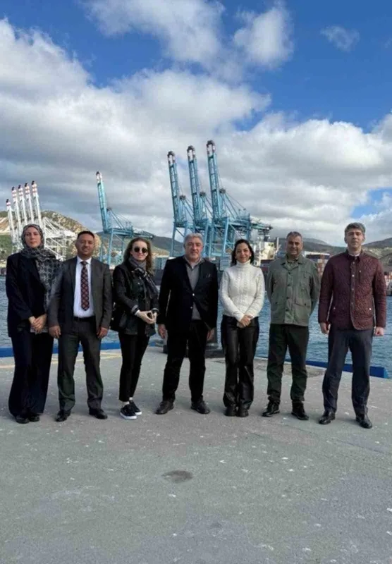 OMSAN Yönetim Kurulu Başkanı Ergun Arıburnu, Tanger Med Limanı’nı inceledi
