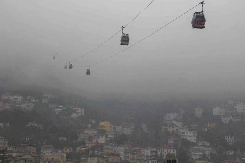 Ordu’da sis kartpostallık manzara oluşturdu
