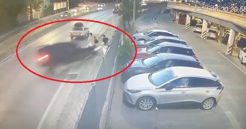 2 genci hayattan koparan feci kazanın yeni görüntüsü ortaya çıktı