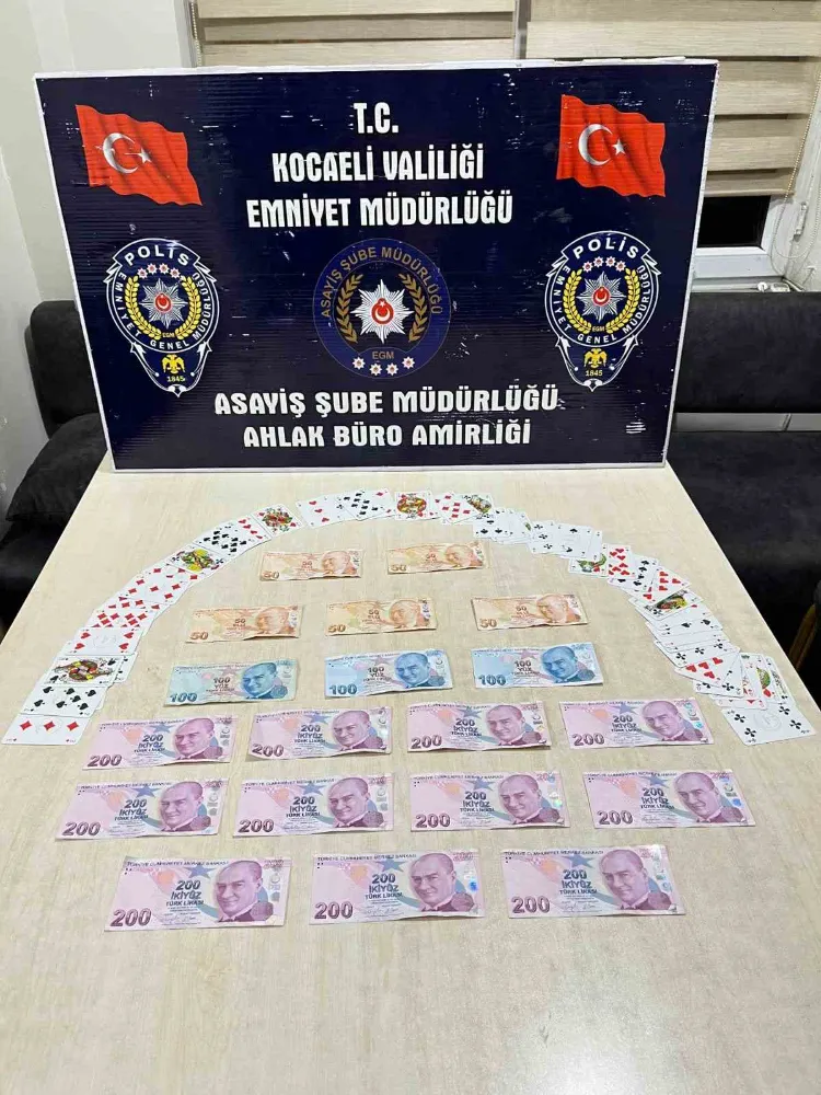 Kocaeli’de kumar baskını