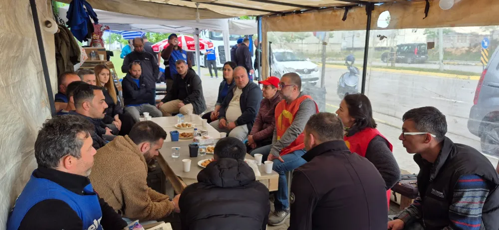 HKP Grevdeki Portakal Plastik ve Porvil Çatı İşçilerini Ziyaret Etti!