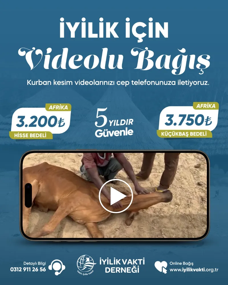 İyilik Vakti Derneği 3 Kıta 12 Ülkede Kurban Bağışı Kampanyası