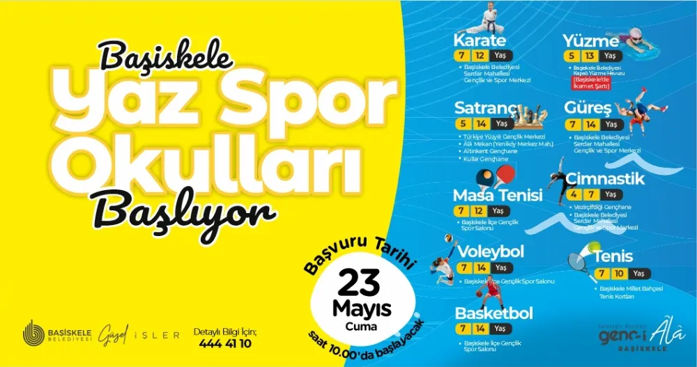 Başiskele Belediyesi 5. Yaz Spor Okulları Başlıyor   