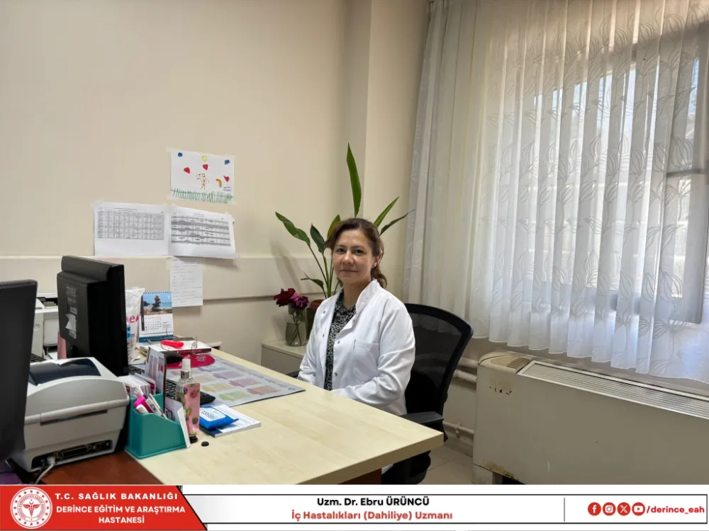 DERİNCE EĞİTİM VE ARAŞTIRMA HASTANESİNE YENİ İÇ HASTALIKLARI DÂHİLİYE UZMANI GÖREVE BAŞLADI