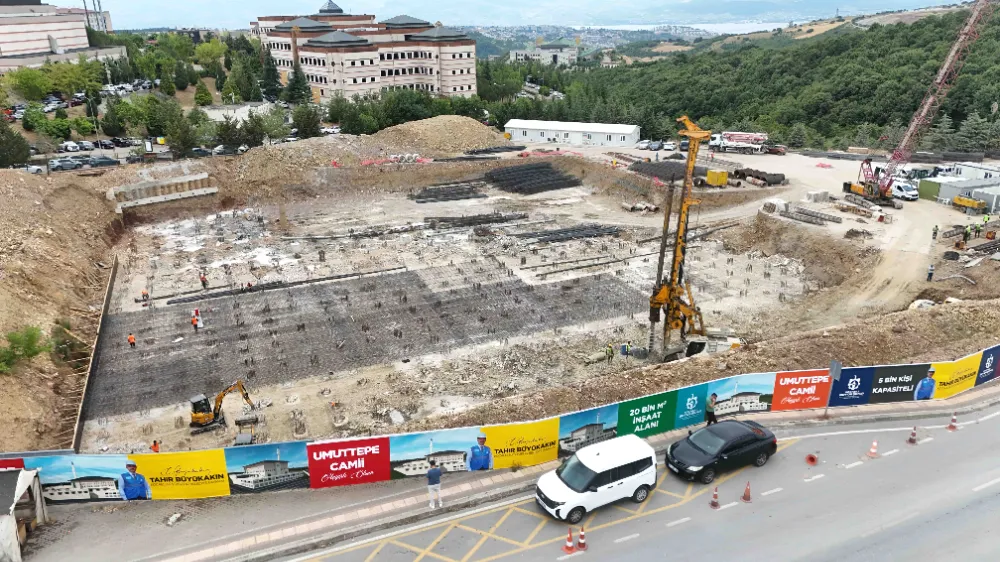 Umuttepe Cami ve Otopark projesi sorunsuz ilerliyor