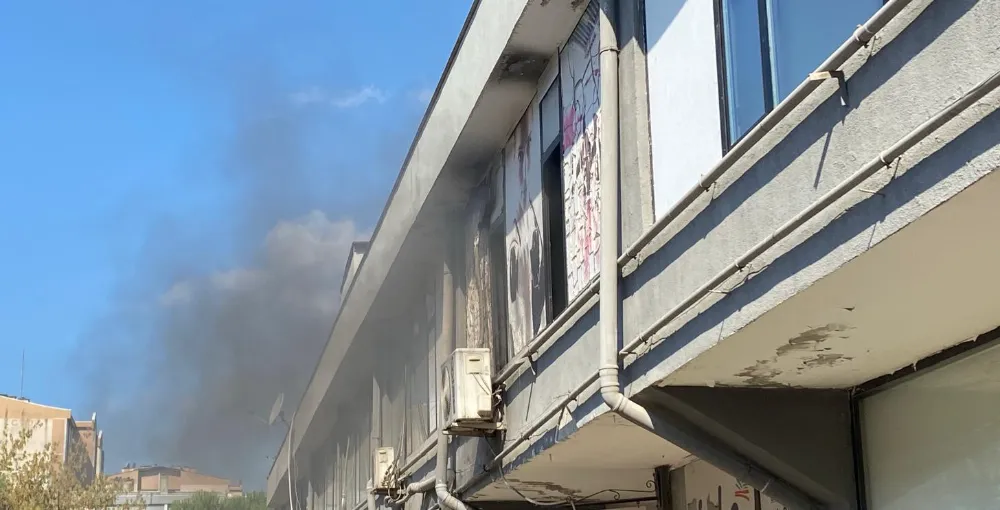 Spor salonunda klima yangını