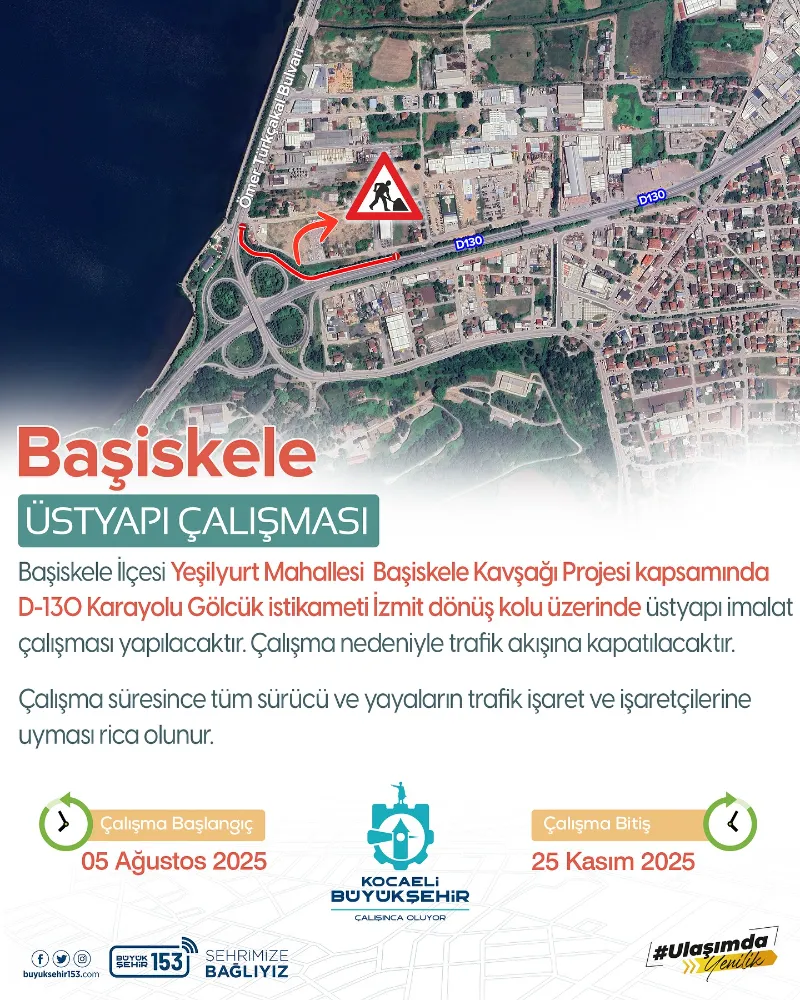 Yuvacık Kavşağı’nda trafik düzenlemesi