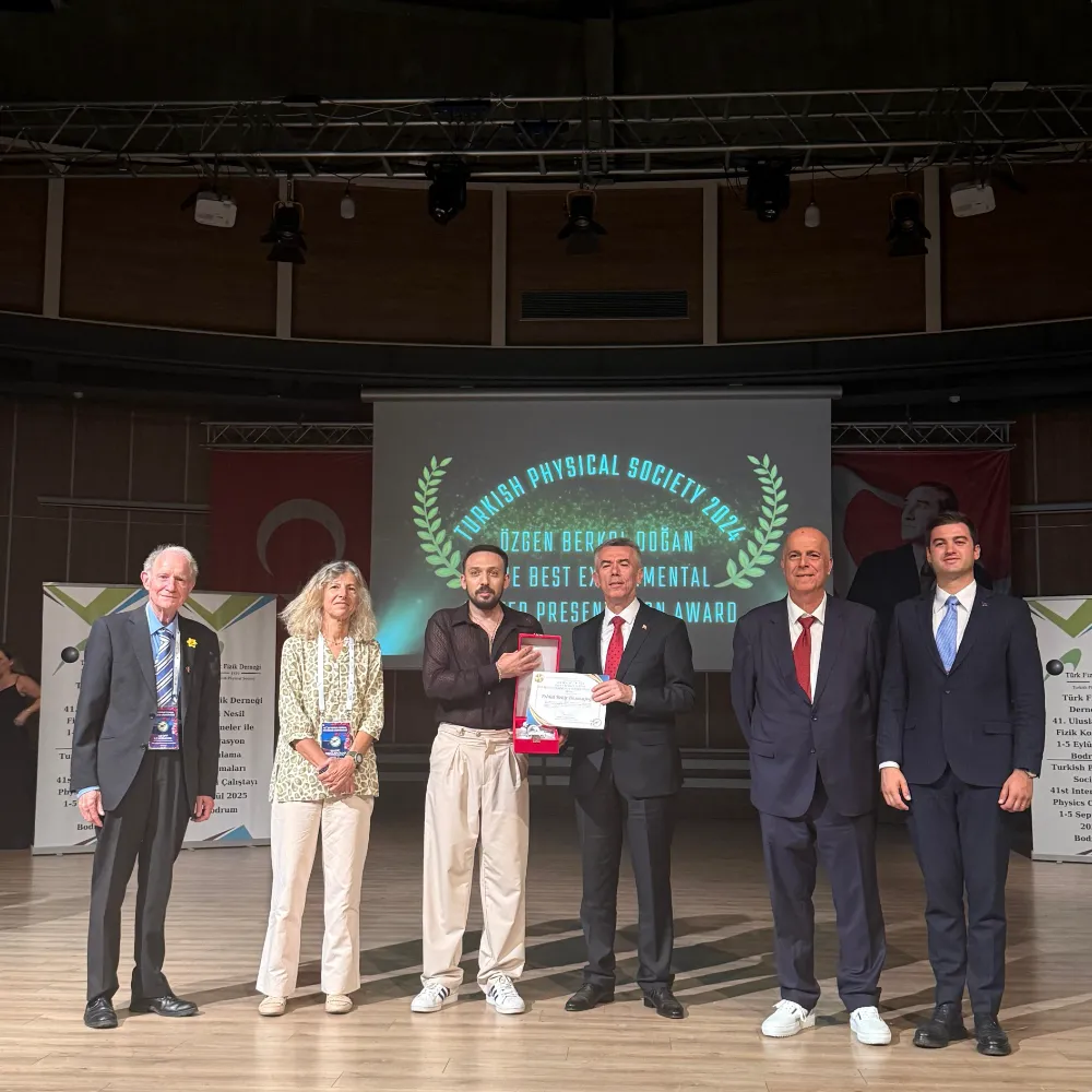 GTÜ Öğrencisine Türk Fizik Derneği’nden Ödül