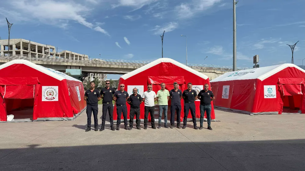 Bu çadırlar Büyükşehir itfaiyesini daha güçlü kılacak